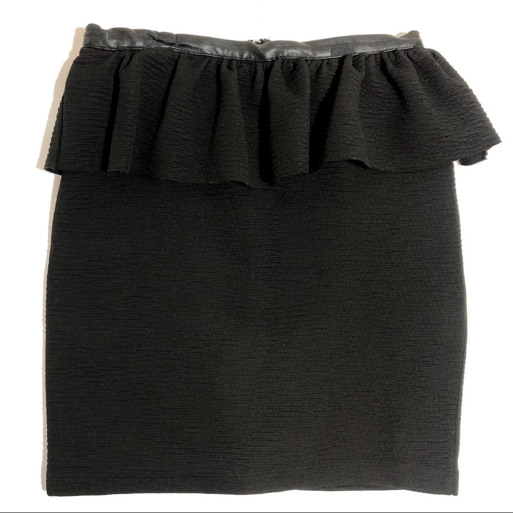 Zara Black High Waisted Skirt
